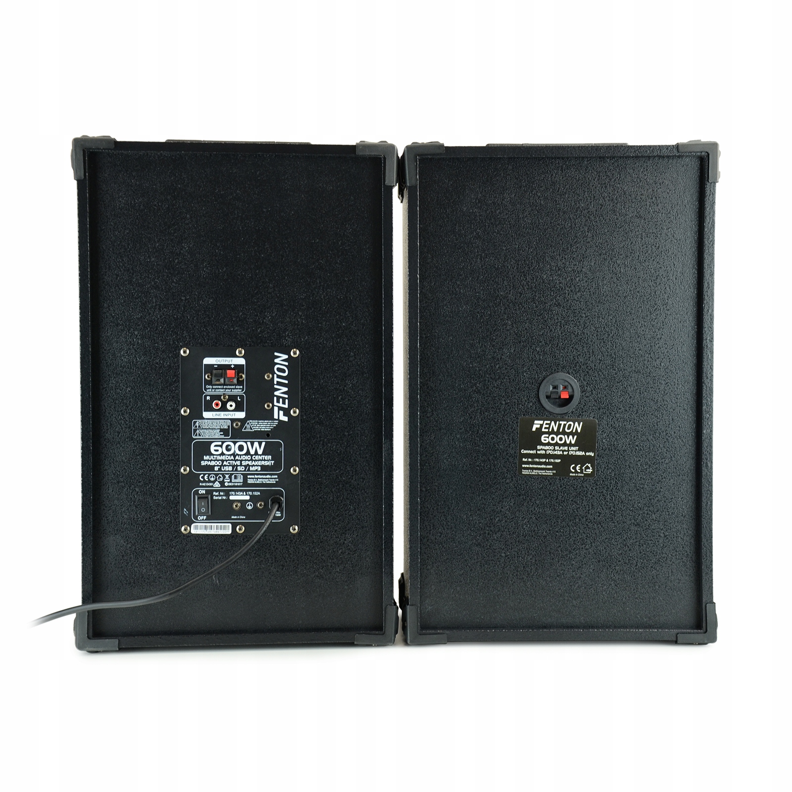 Aktywny zestaw nagłośnieniowy 2x300W USB SD BT Cechy dodatkowe Bluetooth obsługa kart pamięci odtwarzacz MP3