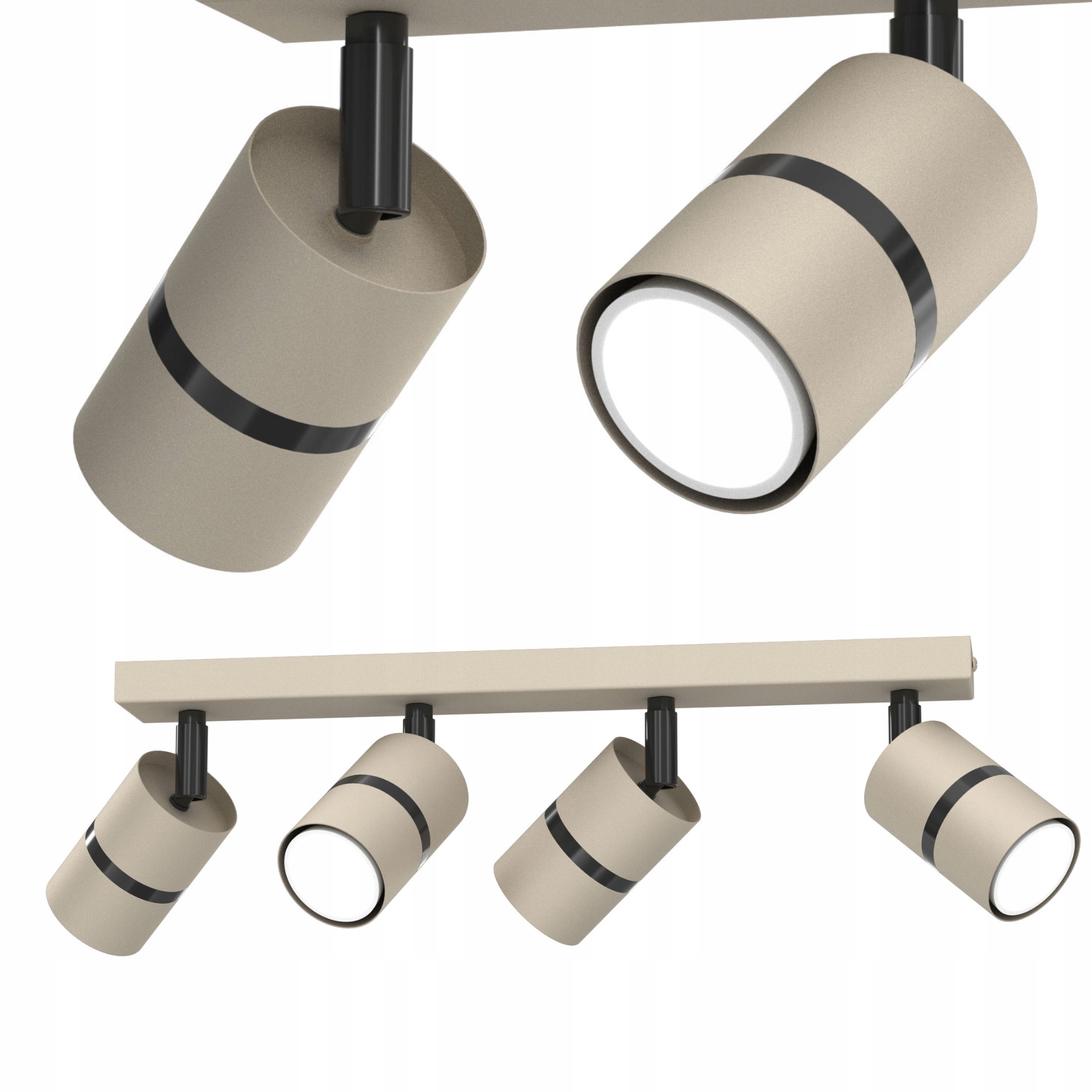 Stropní Svítidlo Stropní Reflektor Závěsná Lampa Spot GU10 Led Kašmír Tuby 4-BODOVÁ