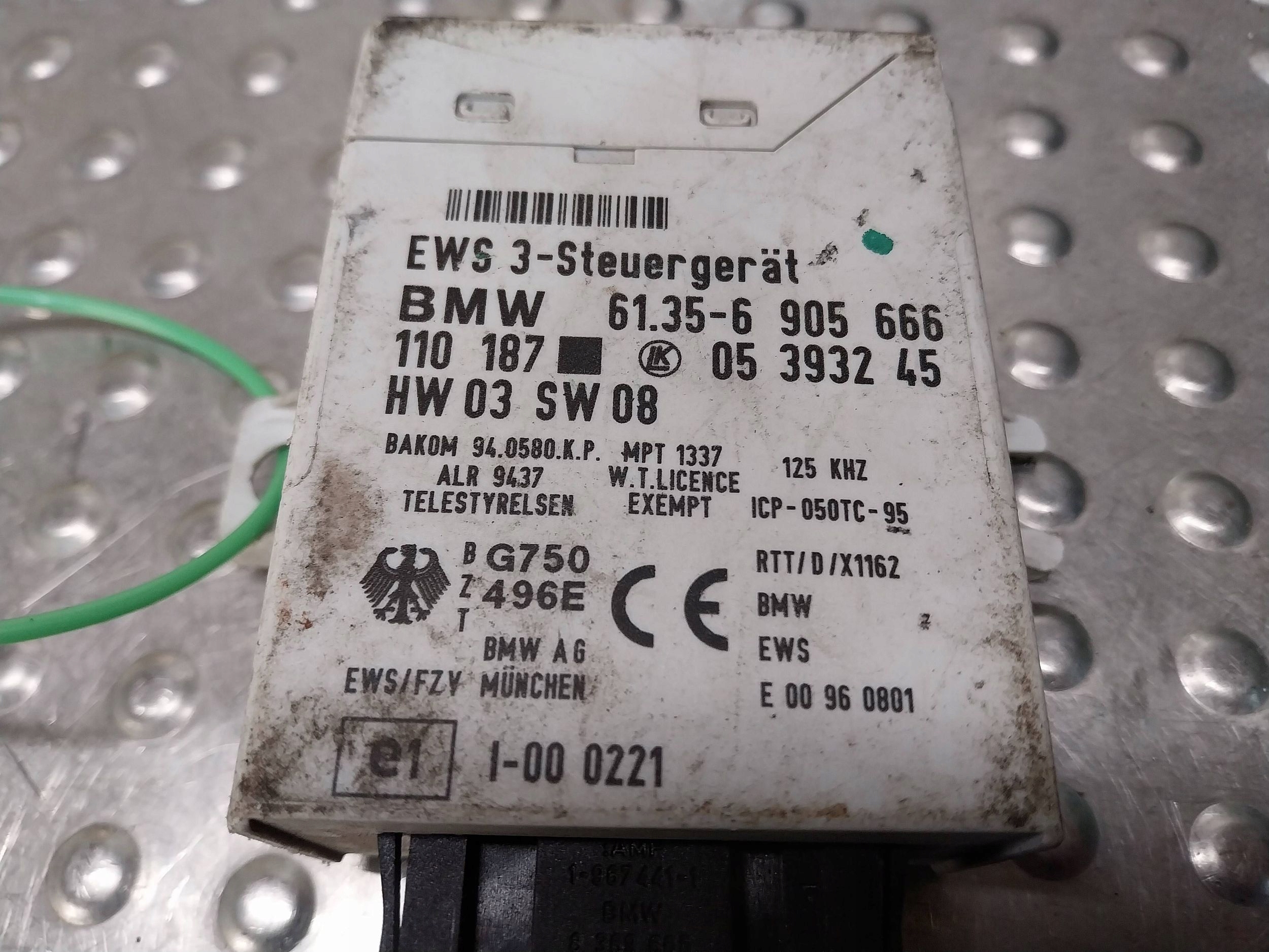 module control unit IMMOBILAIZERA EWS 6905666 BMW E39 E46 E53