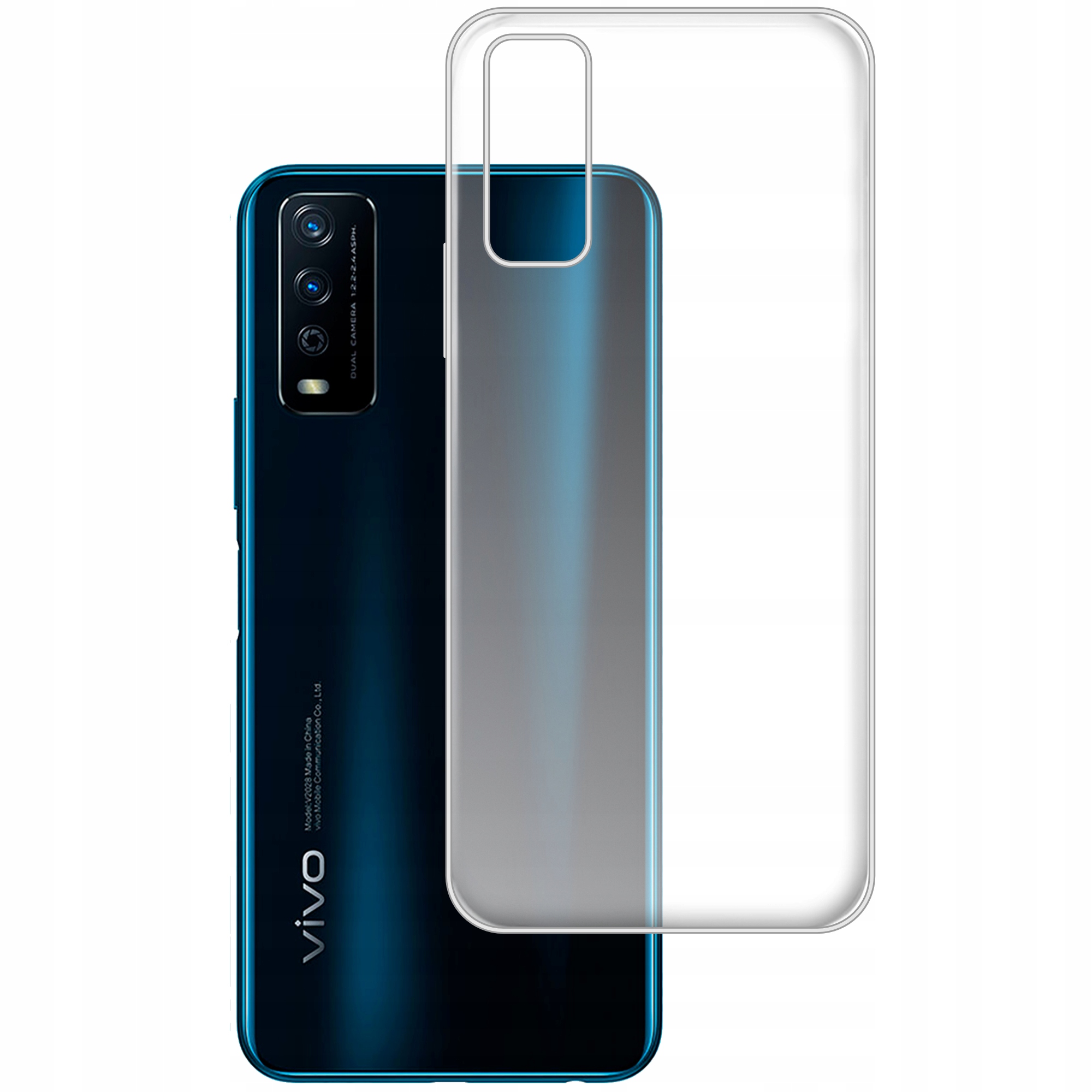

Etui do Vivo Y20S Y11S gumowe Slim Clear View