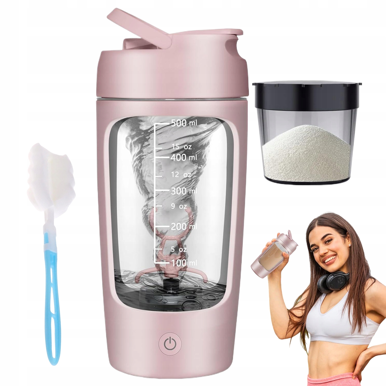 Přenosný Usb šejkr na bílé nápoje 650 ml bez Bpa