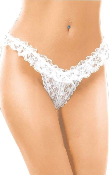 

Koronkowe Stringi Białe Otwarte 2265 Rozmiar S/l