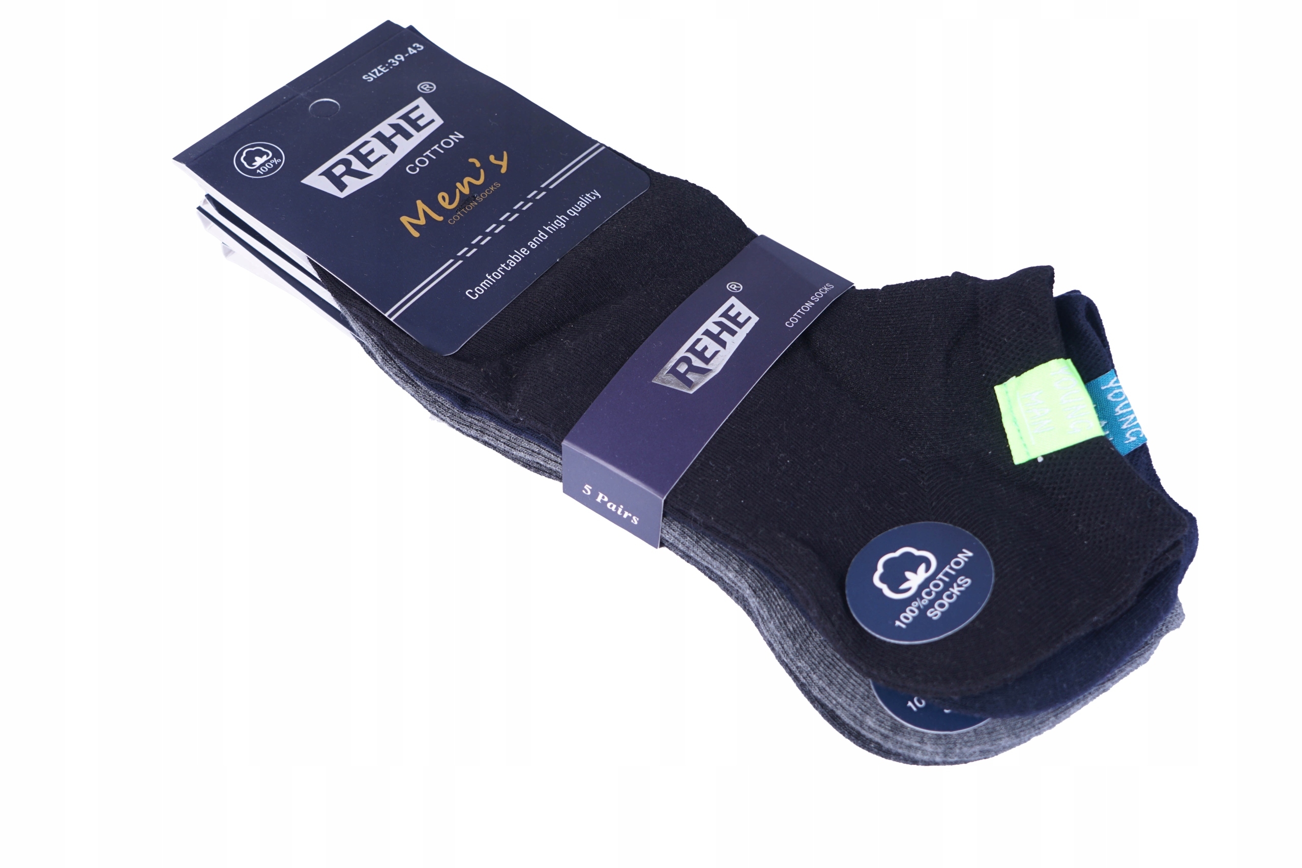 10x STOPKI MĘSKIE SKARPETY SPORTOWE BAWEŁNA 42-46 Skarpetki REHE JAKOŚĆ Kod producenta STOPKI Rehe z siatką bawełniane HIGH QUALITY