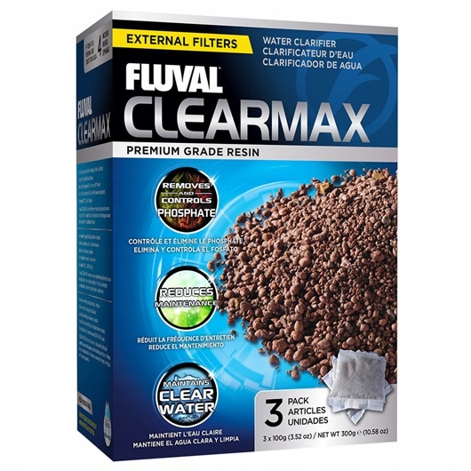 

Fluval Wkład do filtrów Clearmax 3-Pouch 3x100g