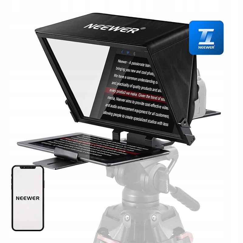 Teleprompter Neewer X14 Pro 14 Cali Do Kamery