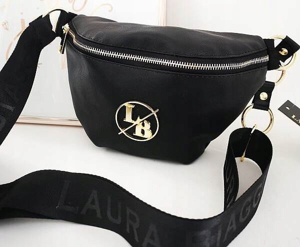 Laura Biaggi Torebka listonoszka skóra ekologiczna matowa