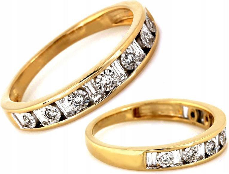 Zlatý prstýnek 585 s jasnými brilianty 0.28 ct r14, módní