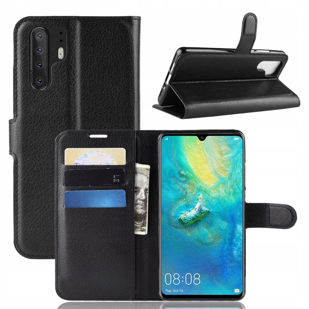 

Etui Portfel Litchi, Pokrowiec Do Huawei P30 Pro