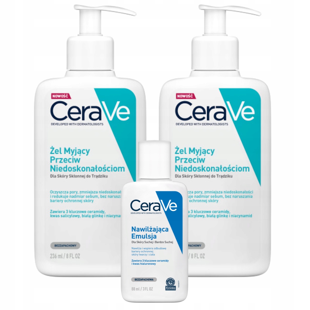 

CeraVe Zestaw Przeciw Niedoskonałościom Żel Myjący