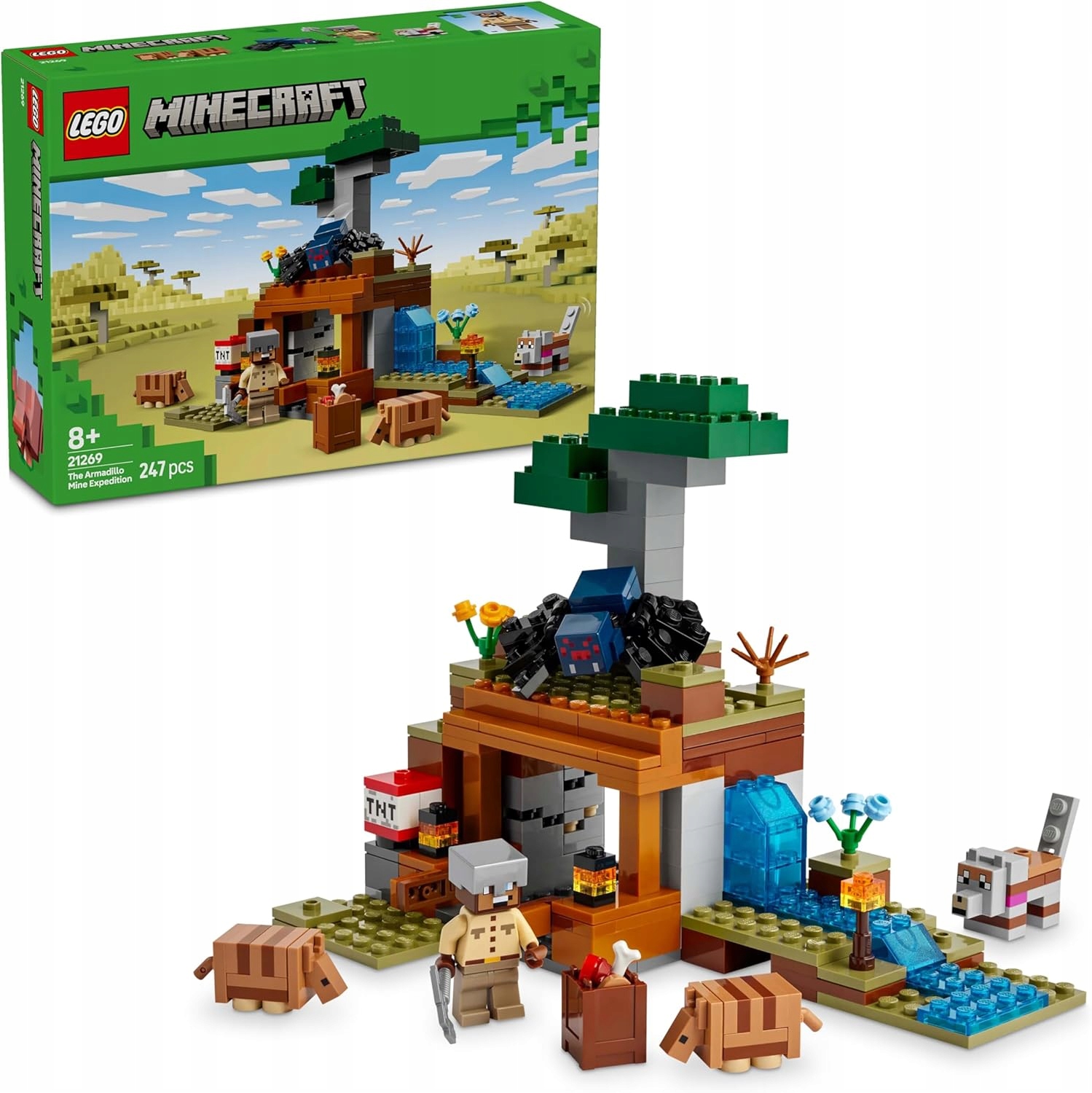 Lego Minecraft Výprava do obrněného dolu 21269 pro 8 let