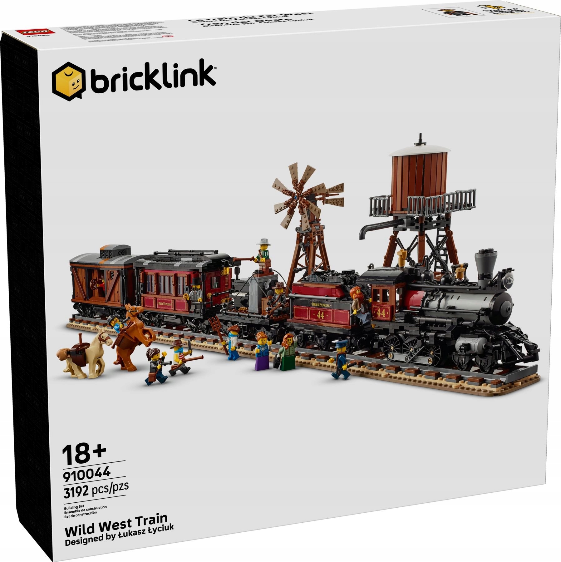 Лего 910044 bricklink поезд на dzikim закате 3192 el. - купить в