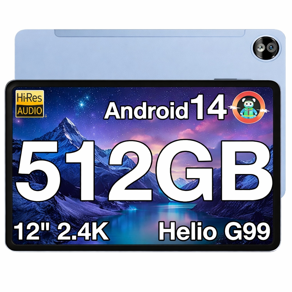 Doogee T40Pro Tablet 12" 10800mAh 20GB+512GB 2.4K 4G LTE/OTG/16MP Android 14