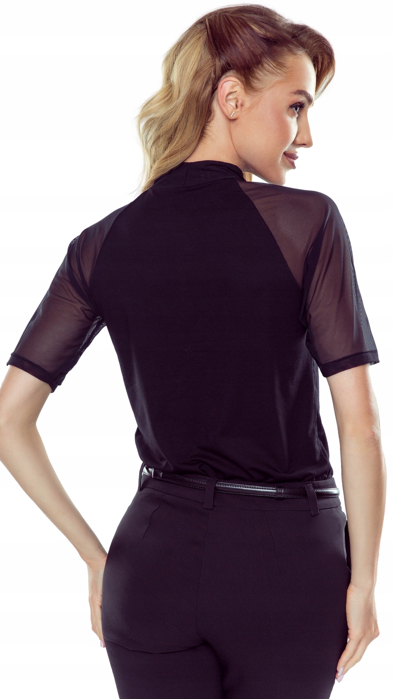 Półgolf z krótkim rękawem koronka Ermina Eldar L Linia regular