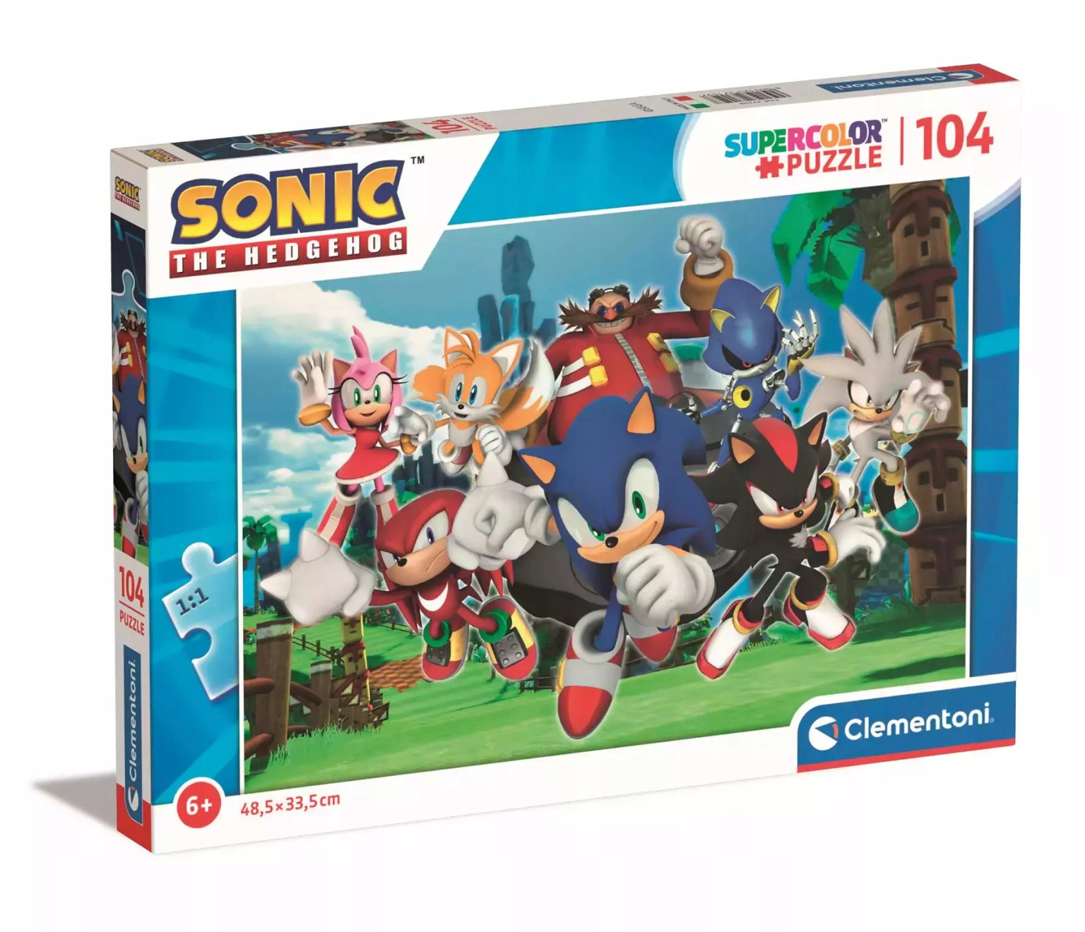 Puzzle 104 elementy. Sonic the Hedgehog Clementoni