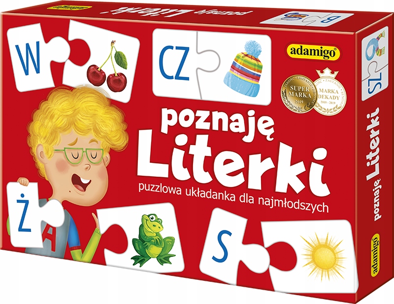 

Gra Puzzlowa Poznaję Literki Układanka Adamigo