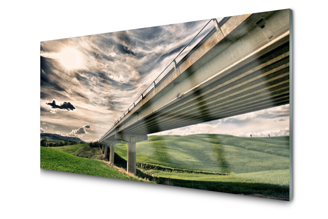 

Panel szklany ścienny Autostrada Most 120x60