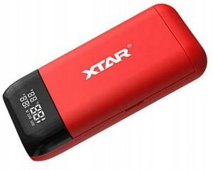 Nabíječka Xtar PB2S 18650 Li-Ion PowerBank červená