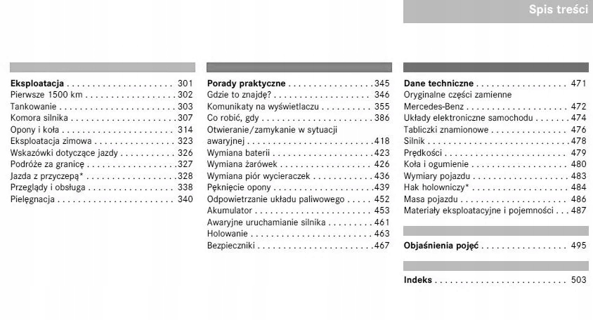 Mercedes R Klasa 2005-2009 Instrukcja Obsługi Marka Inna