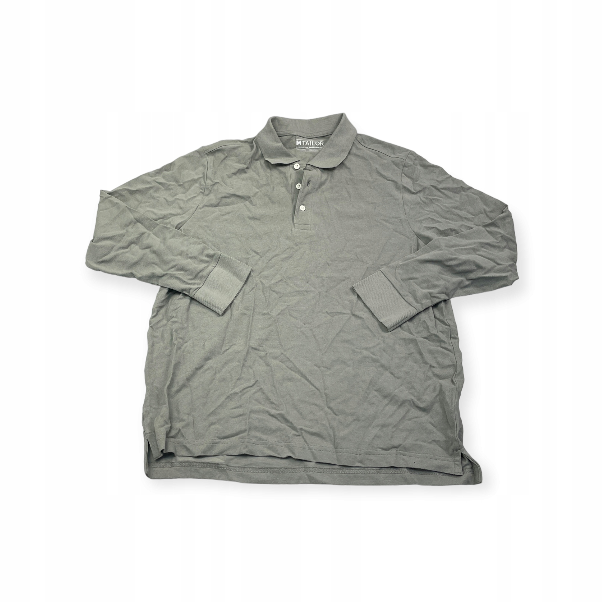 Šedé tričko s dlouhým rukávem Mtailor S