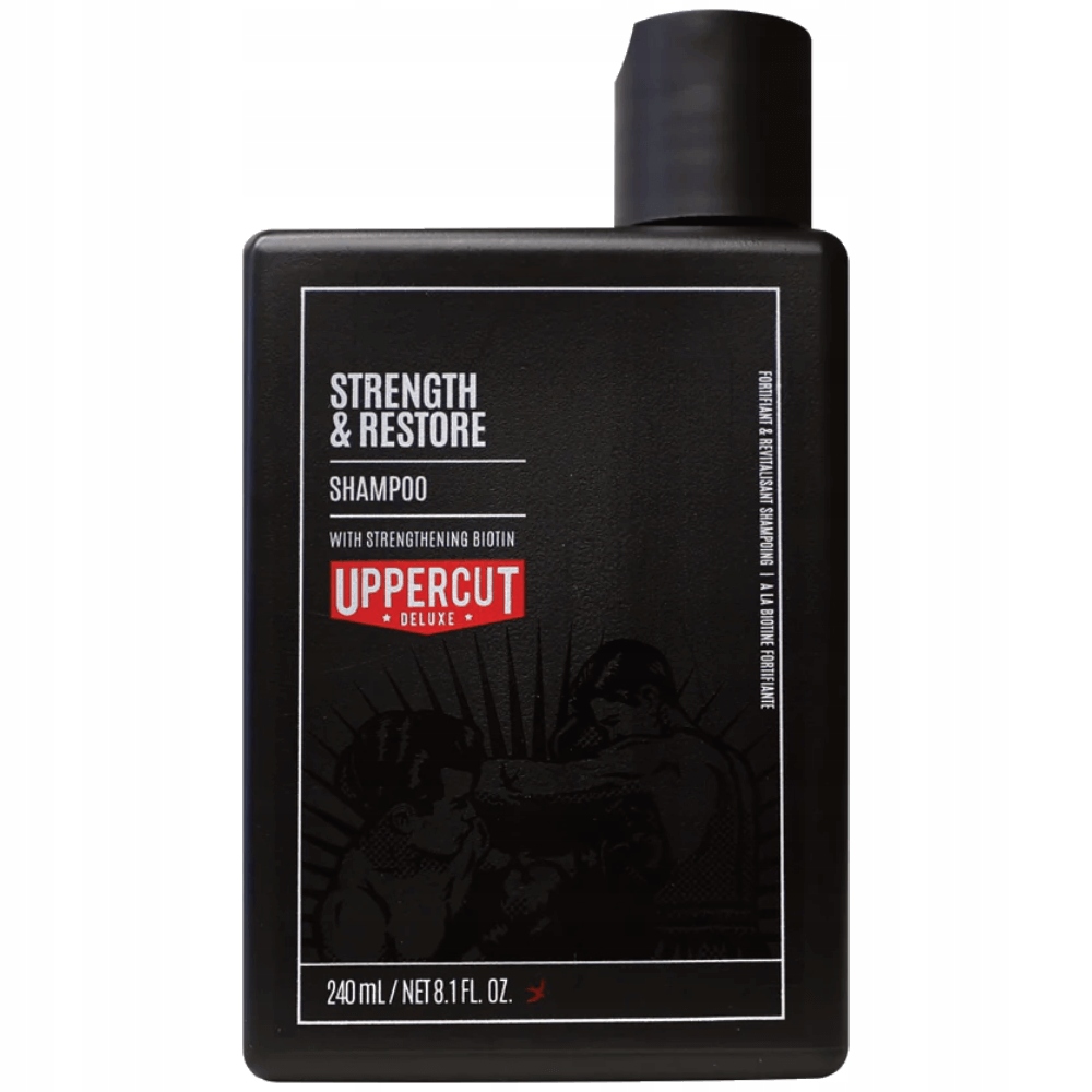 Uppercut Deluxe Strength & Restore Szampon do włosów z biotyną i kofein