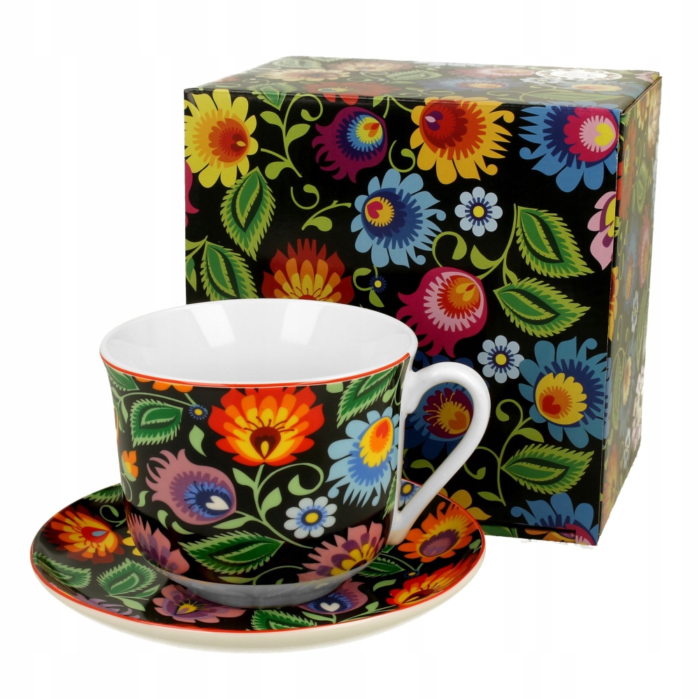 

Filiżanka do kawy i herbaty porcelana spodek 470ml