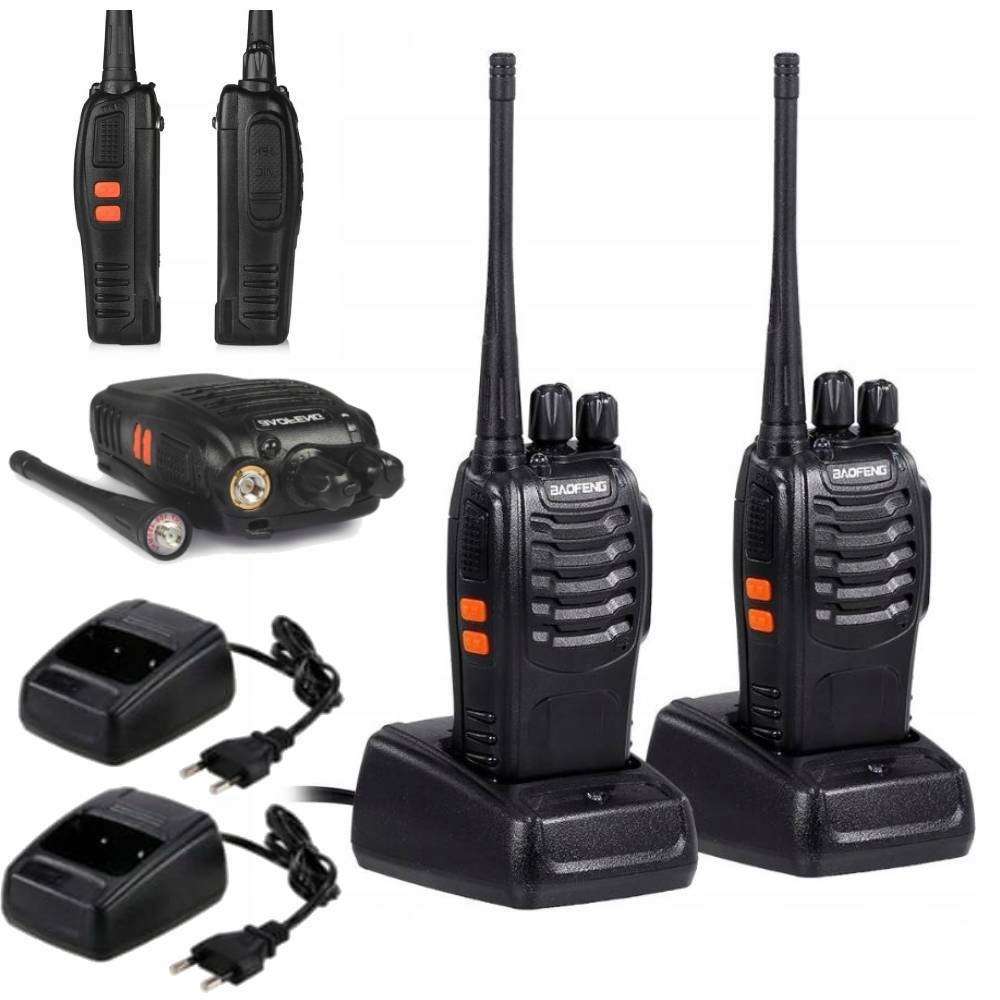 Walkie Talkie 2 Krótkofalówki Zestaw Baofeng BF-888S Ht