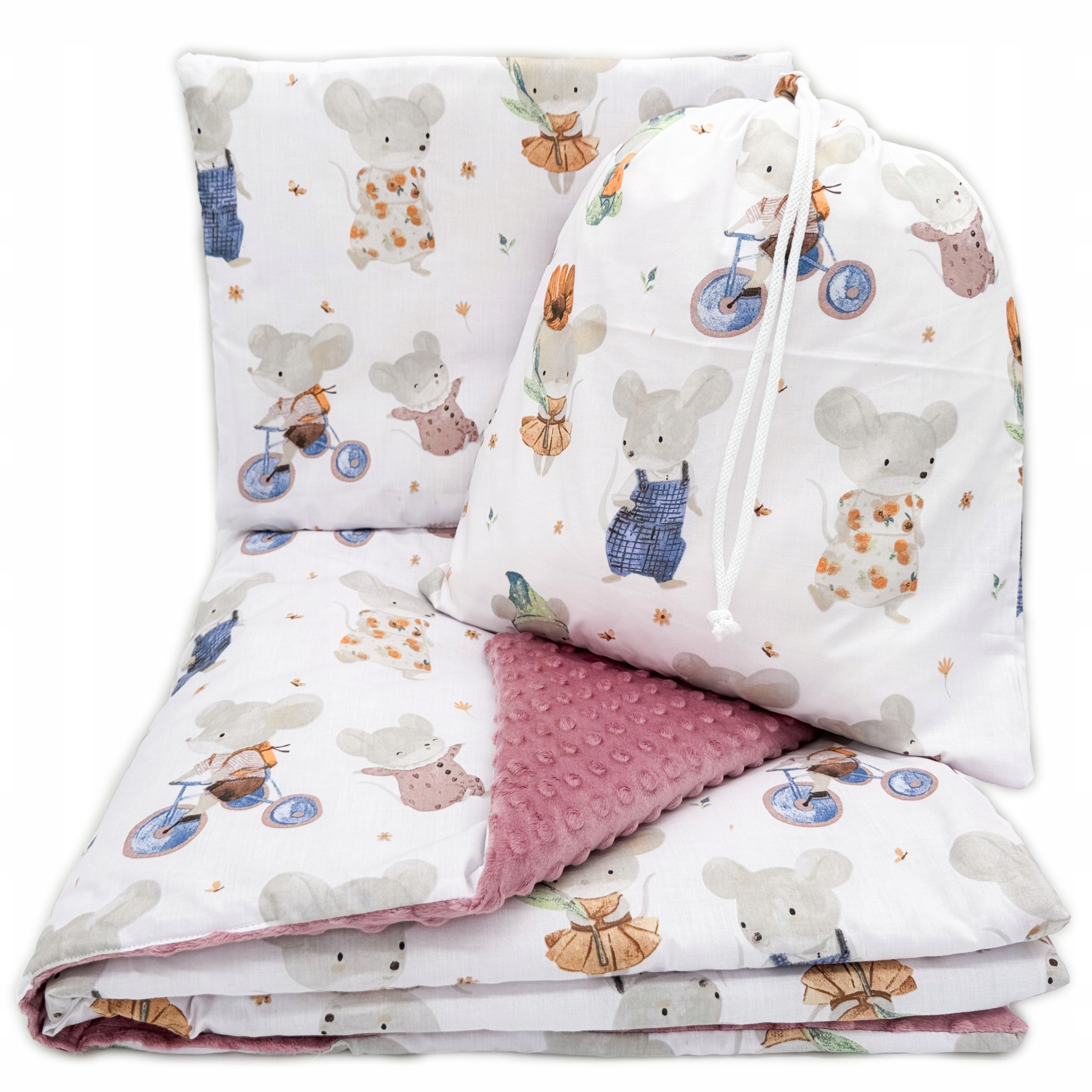 ZESTAW PRZEDSZKOLAKA KOŁDRA 100X135 + PODUSZKA 3W1