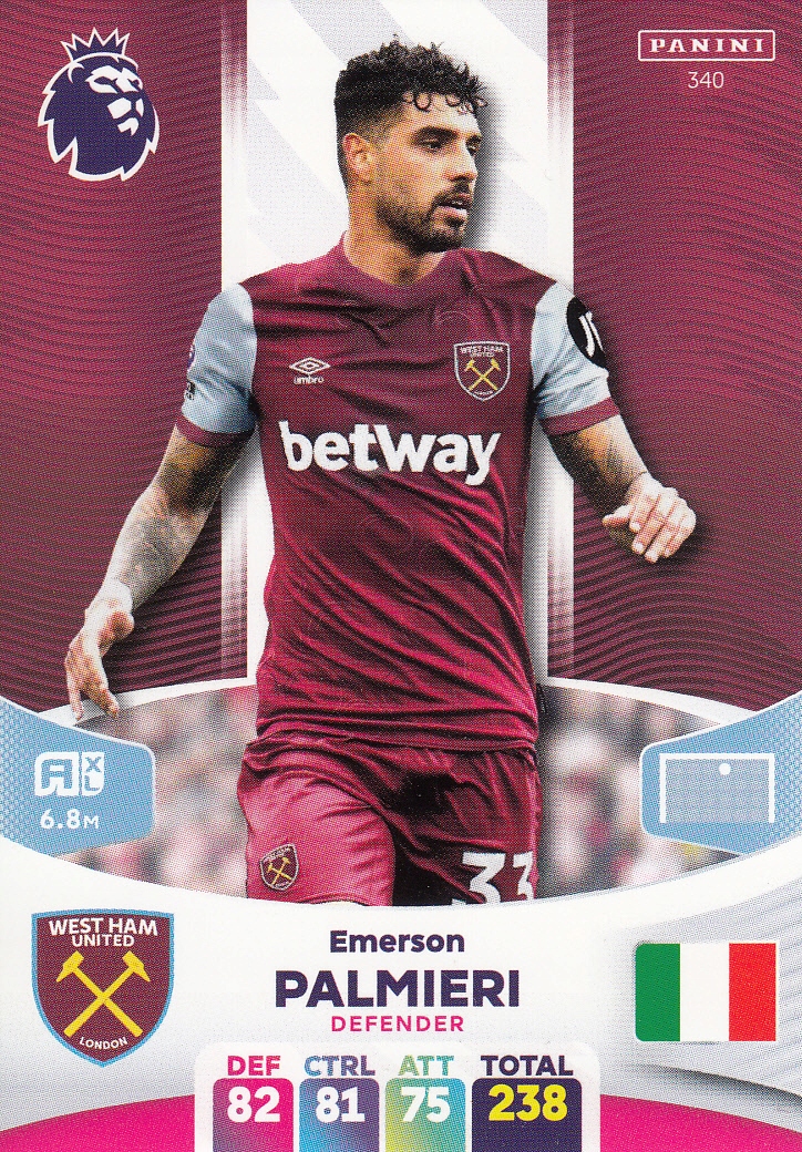 Panini Premier League 2024 West Ham Palmieri 340