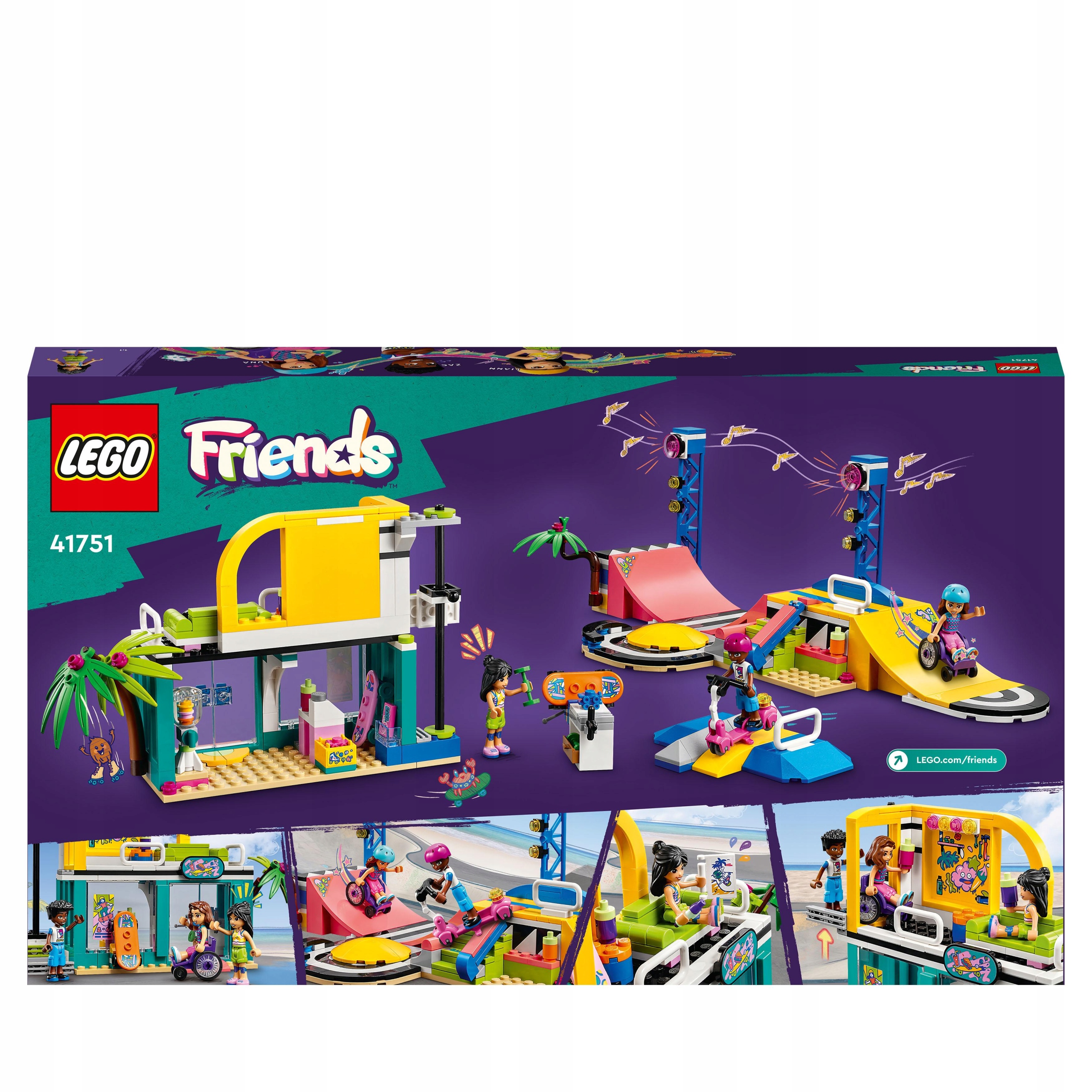 LEGO Friends Skatepark 41751 431 elementów 6+ Marka LEGO