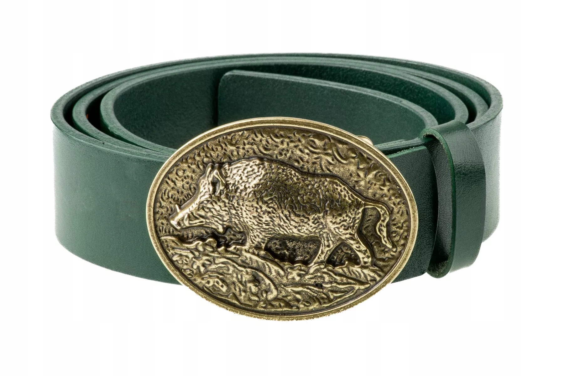 Kožený opasek Bór Hunter Forest Boar Gold-105