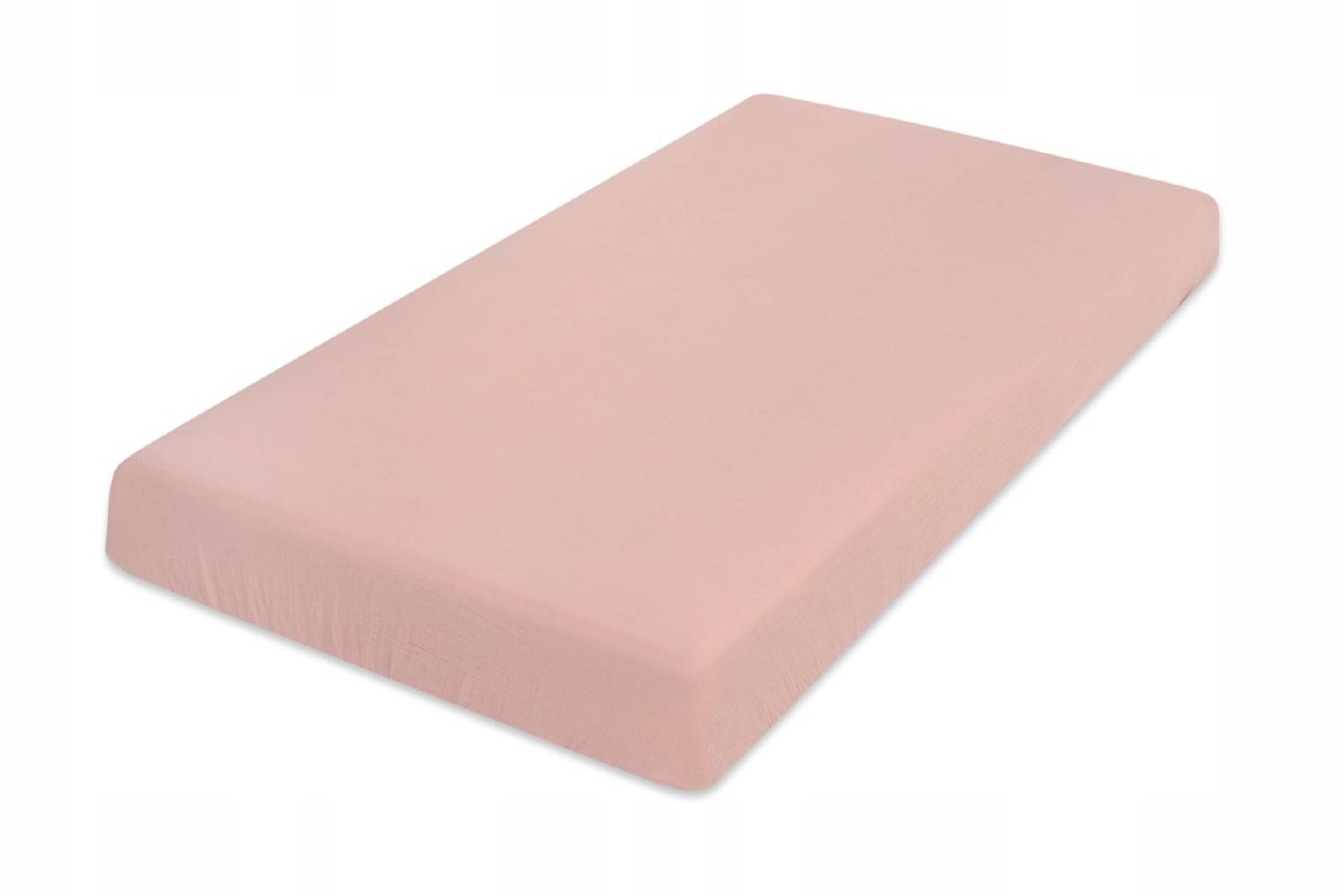 Mušelínová plachta s gumičkou 160x190/200x25 Pudrová ružová