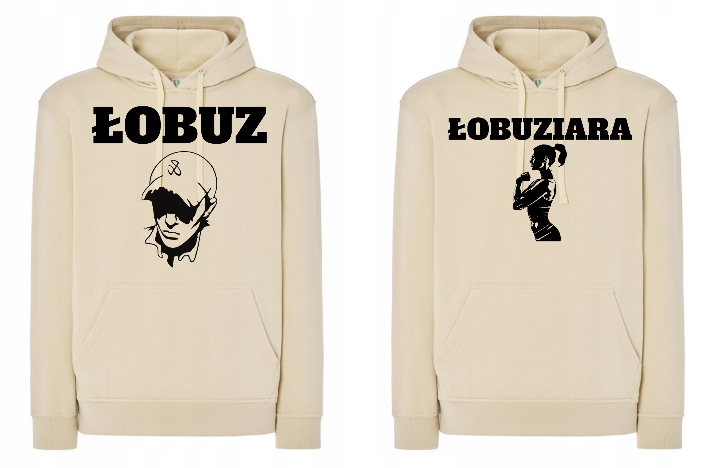 Mikiny s kapucí pro pár Valentýna Lobuz Lobuziara vel. L