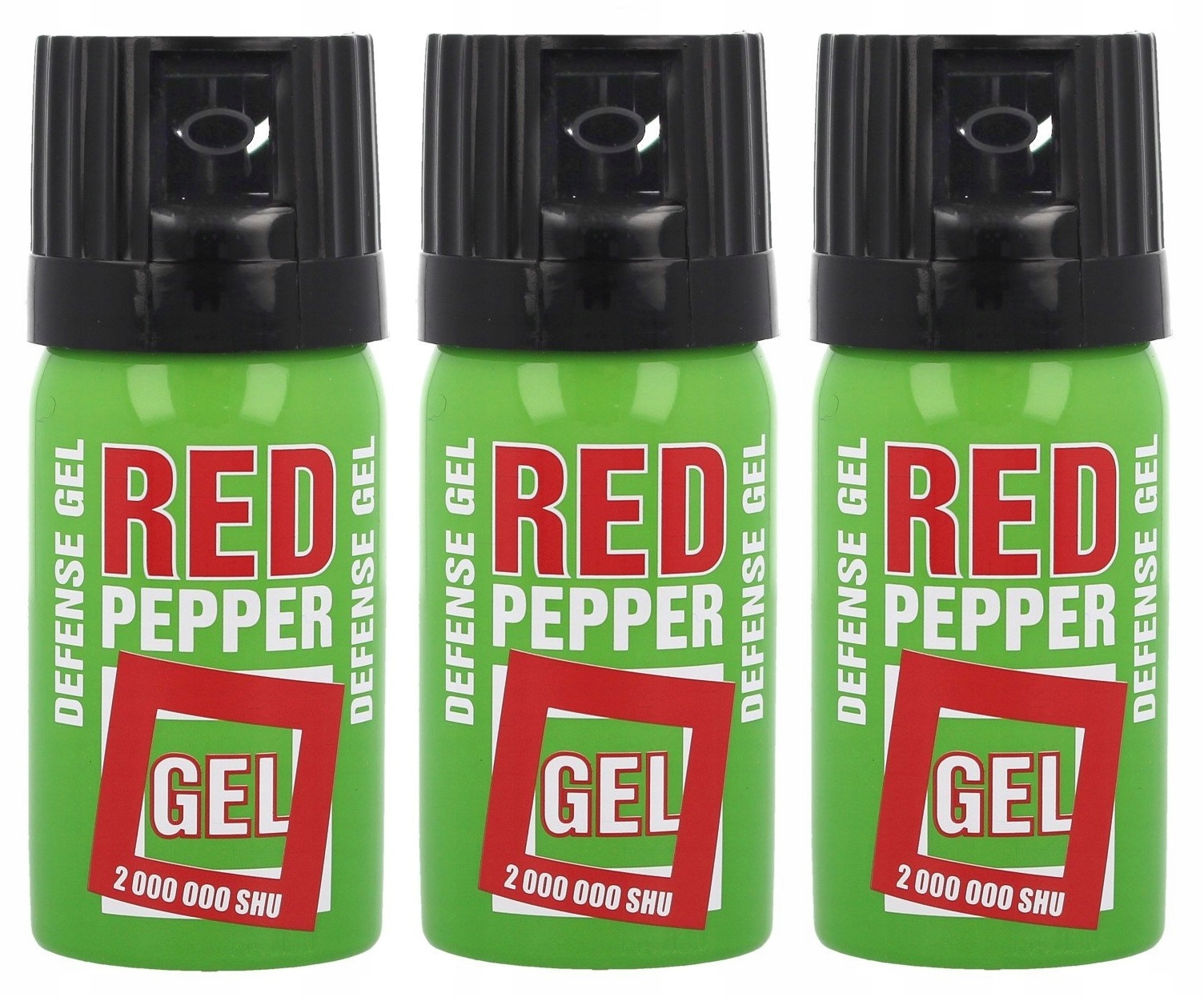 Gaz Pieprzowy Żelowy Red Pepper Gel 2mln Shu 10%OC 40 ml 3 sztuki