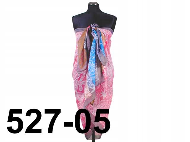 CHUSTA PLAŻOWA PRZEWIEWNE PAREO WZORY LATO 527-05
