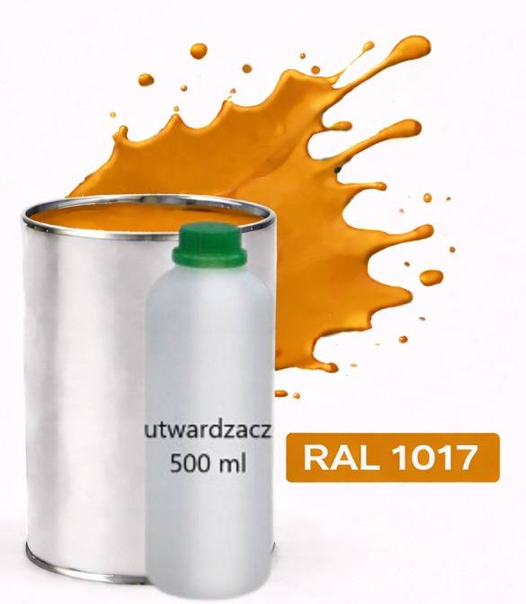 Ral 1017 Polyuretan Akryl 2:1 1 L Tupý Matný Lak Tužidlo Normal 0,5 L