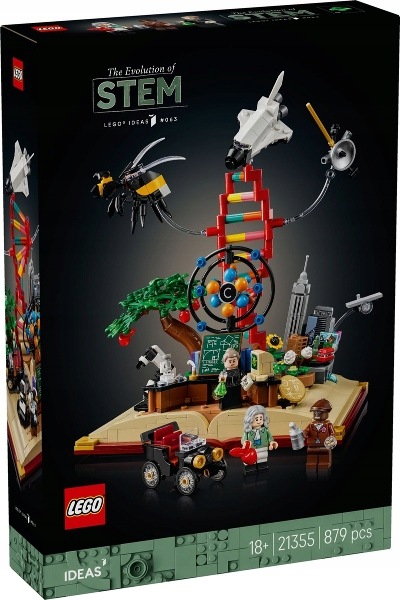 21355 Lego Ideas Ewolucja przedmiotów ścisłych Rozwój Stem