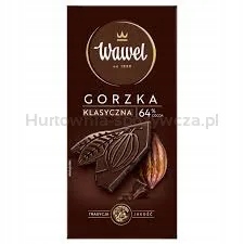 Levně Wawel Čokoláda Premium Hořká 64% cocoa 90 g