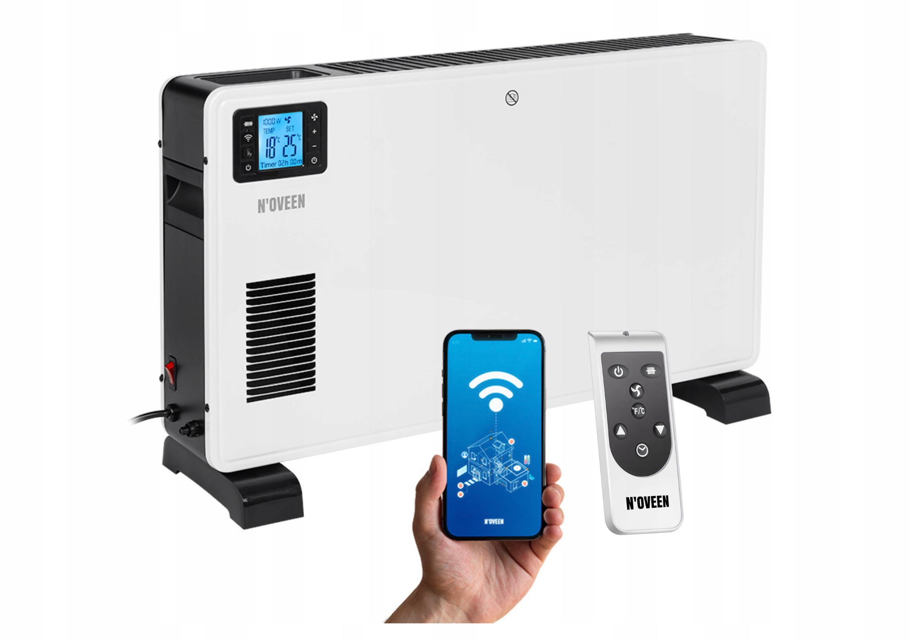 Grzejnik Konwektorowy N'oveen CH9099 XXL 2300W WiFi Tuya Termostat Pilot