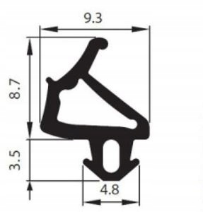 Uszczelka do okien PVC S-1386 STOMIL PLASTMO Kod producenta S-1386