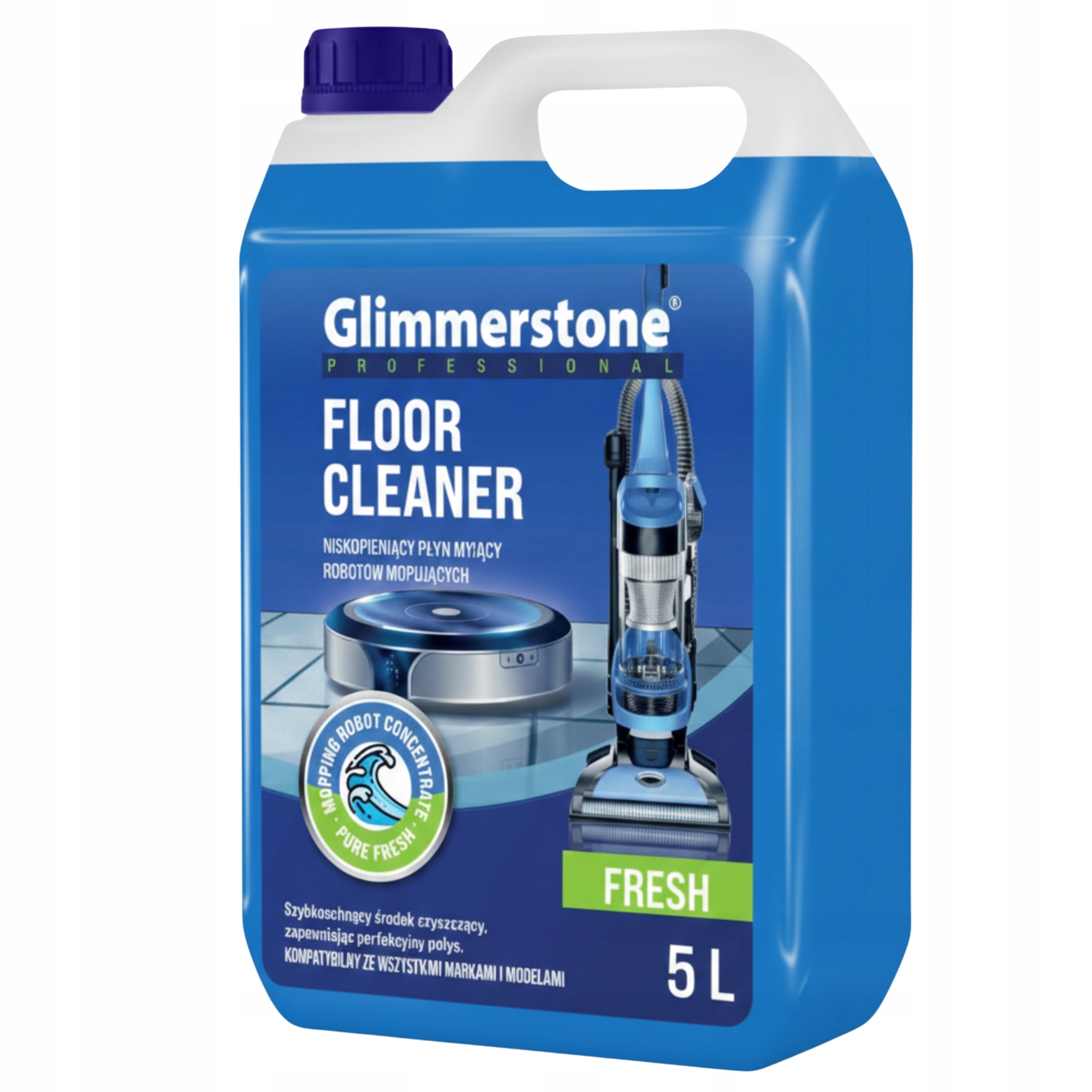 Levně Tekutina pro bionické mopovací roboty, univerzální, bezšmouhová, 5 l