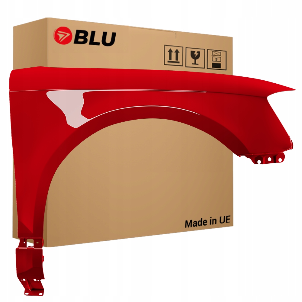 Blu Blatník Audi A3 8P lift LY3J pravý červený 08-12 přední