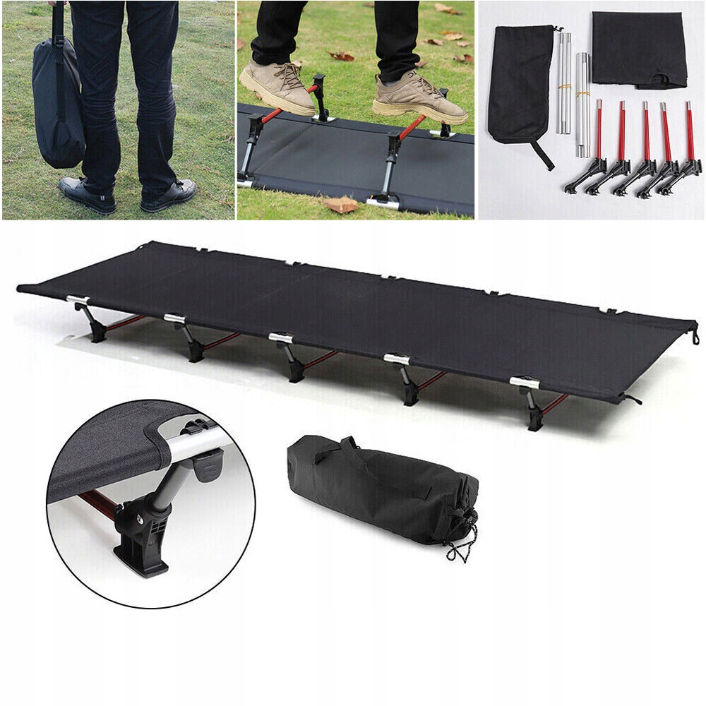 Skládací Polní Postel 190X66 CM Kanadská Lehátko Camping 150 Kg