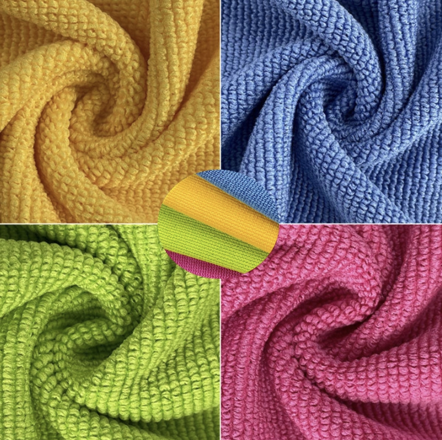 4x ZESTAW ŚCIERKI SZMATKI MIKROFIBRA DO CZYSZCZENIA AUTA KUCHENNE 30x30cm Stan opakowania oryginalne