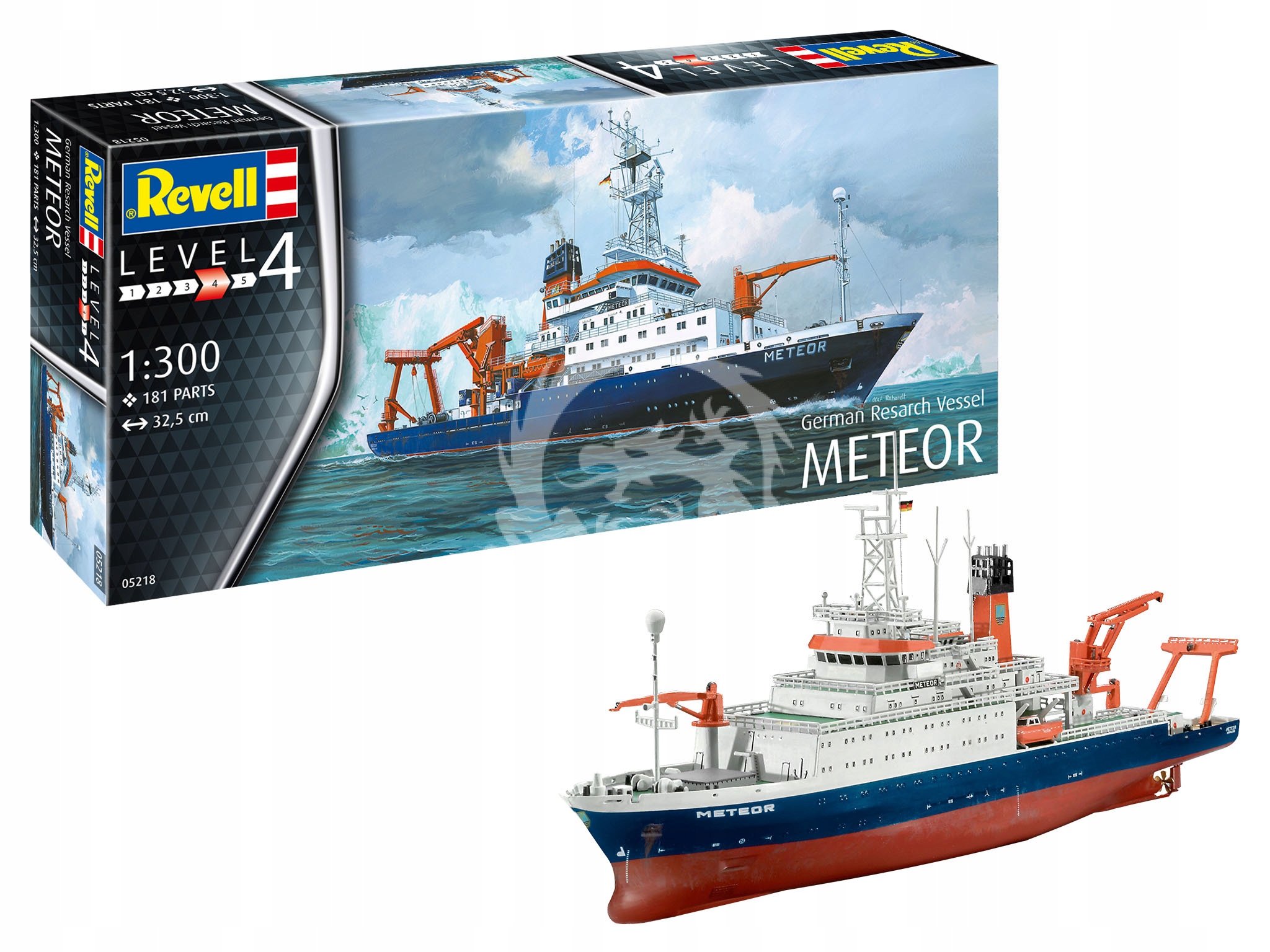 Model plastový German Research Vessel Meteor Revell 05218 měřítko 1/300