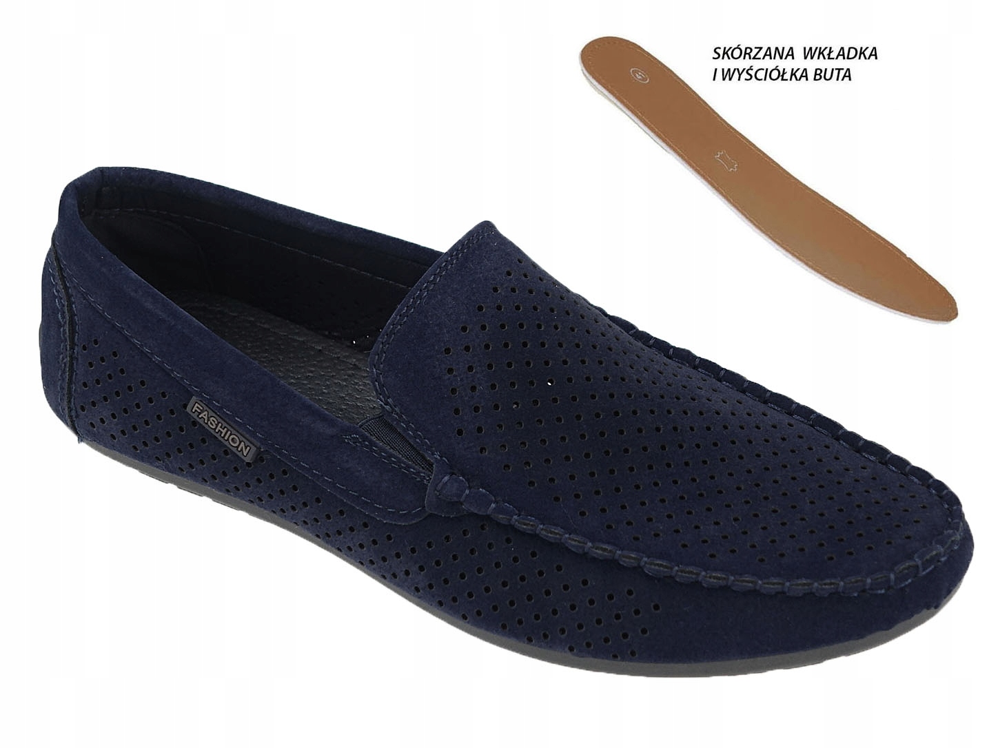 MOKASYNY AŻUROWE MĘSKIE LETNIE PRZEWIEWNE LACZKI