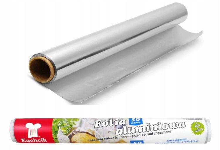 Folia aluminiowa do pieczenia KUCHCIK 28cm 50m