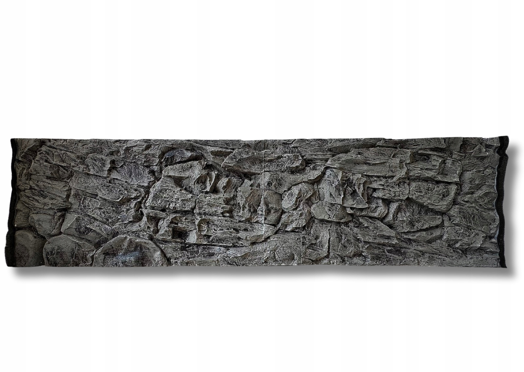Tło Strukturalne do akwarium SKAŁA SZARA 200x60 cm.