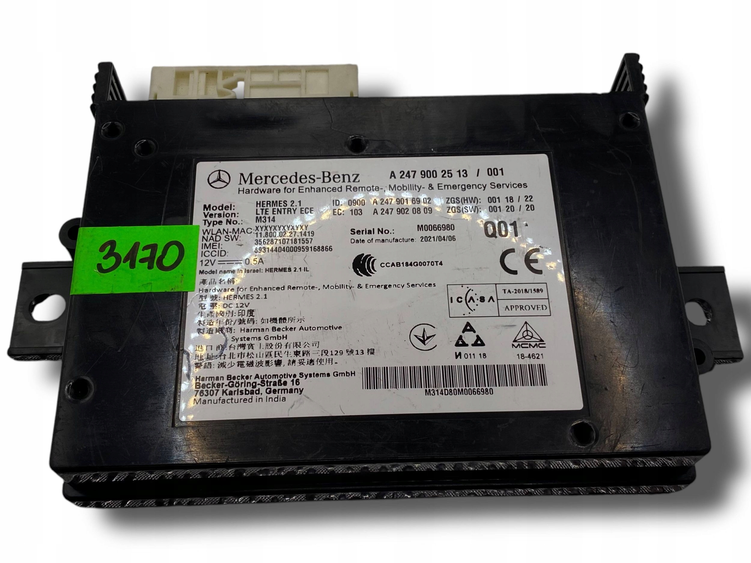 MERCEDES SPRINTER 907 module TELEMATIC A2479002513 $J