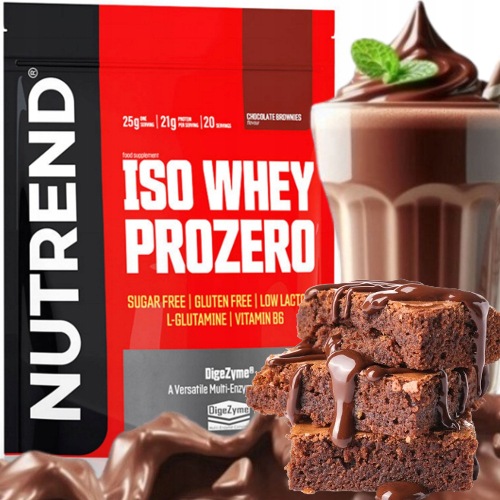 Bílko Wpi izolát doplněk stravy Nutrend Iso Whey ProZero 500 g Čokoládové Sušenky