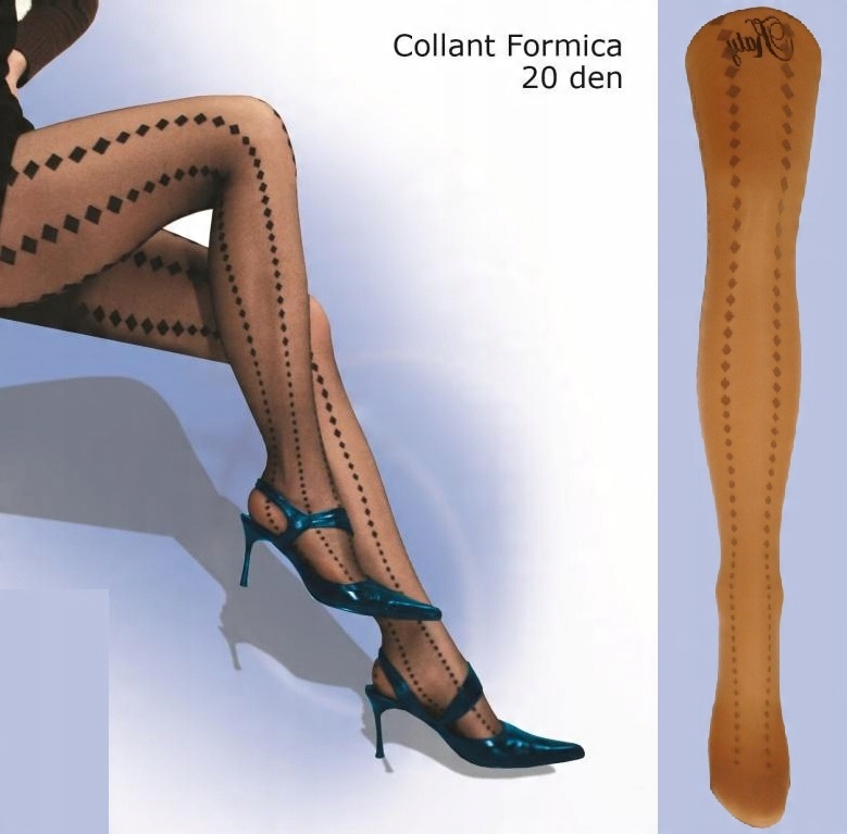 

Katy Formica 20den wzorzyste lycra visone 4